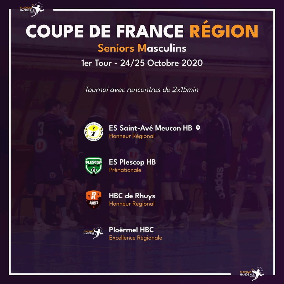 1er Tour Coupe de France Région le 24 octobre 1