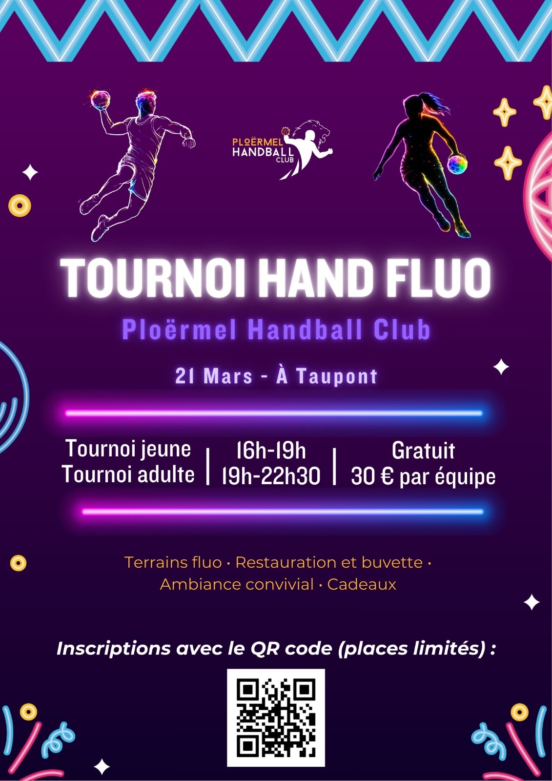 Notre 1er Tournoi Hand Fluo ! 🎆 1